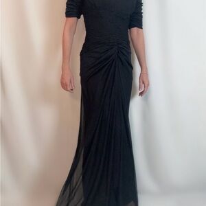 Alex Evenings Black Long Sleeve Dress